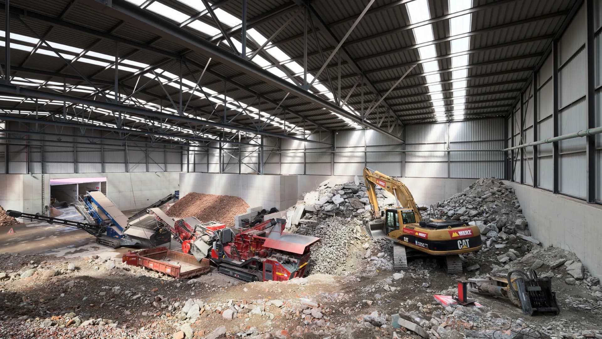 Halle für Materialaufbereitung Merz Gruppe, Gebenstorf