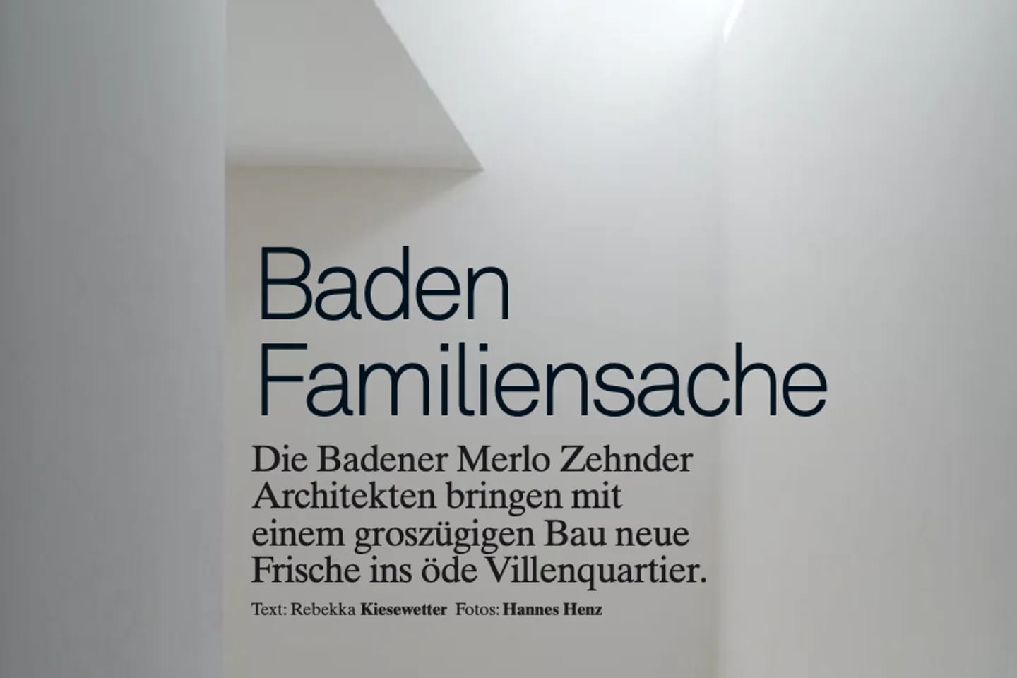Cornelia Merlo, Architektin – Ideales Heim 04/2011