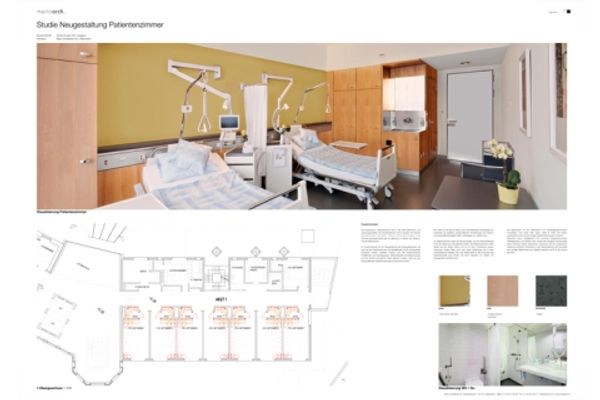 Bettenzimmer, Asana Spital Leuggern — Vorschau
