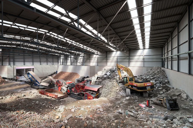 Halle für Materialaufbereitung Merz Gruppe, Gebenstorf